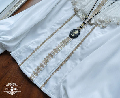 Miss Point - Demon Hunting Notes - Elegant Lolita Blouse Ruffled Collar