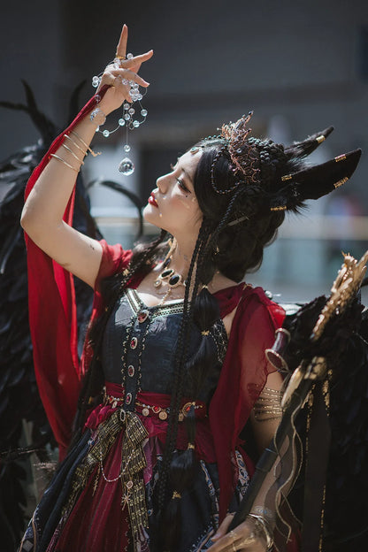 Miss Point - Dusk Best - Egyptian Lolita Dress Set Gorgeous JSK