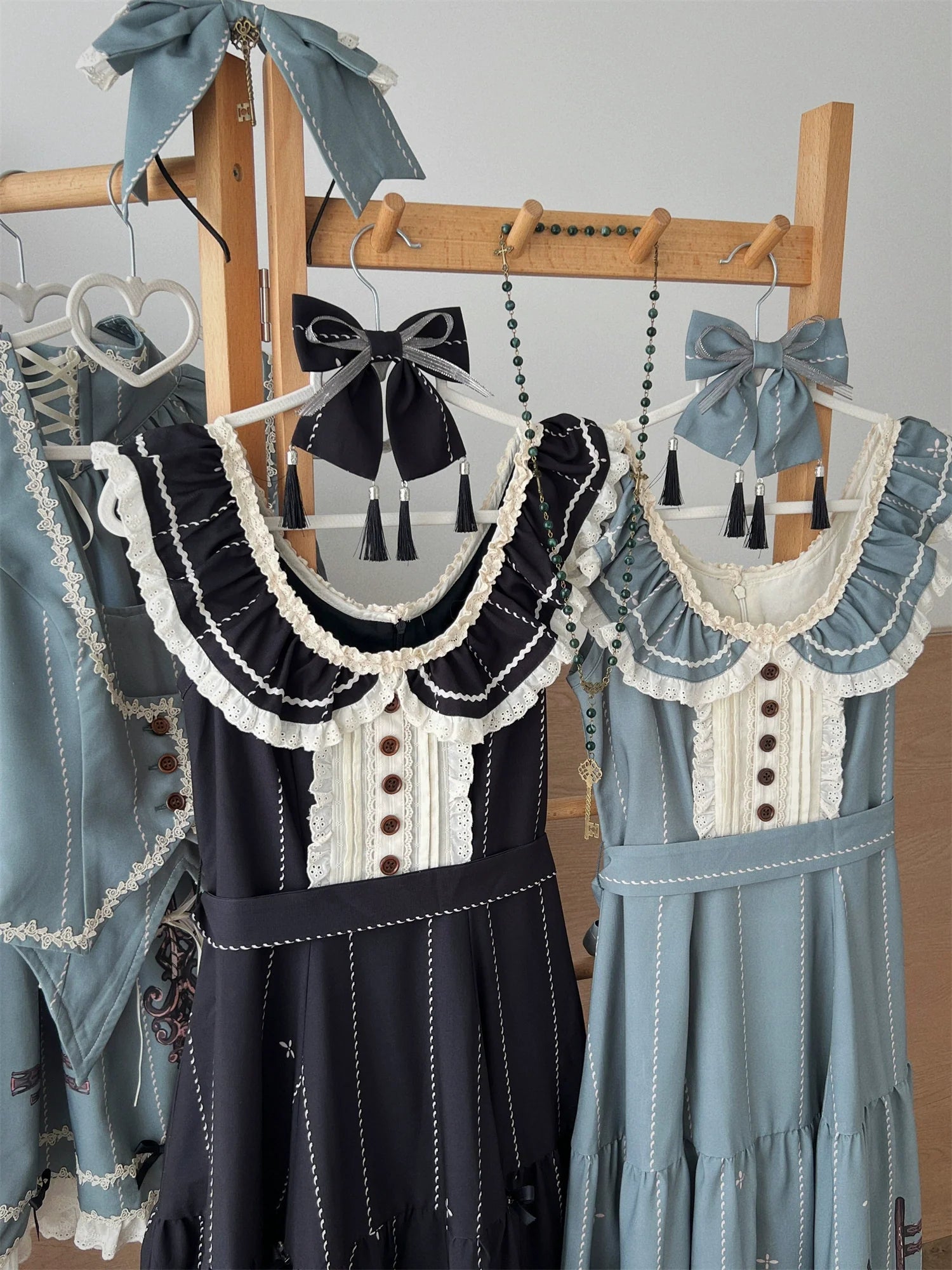 Uncle's Workshop - Secret Key - Classic Lolita Dress Suit, Key Print