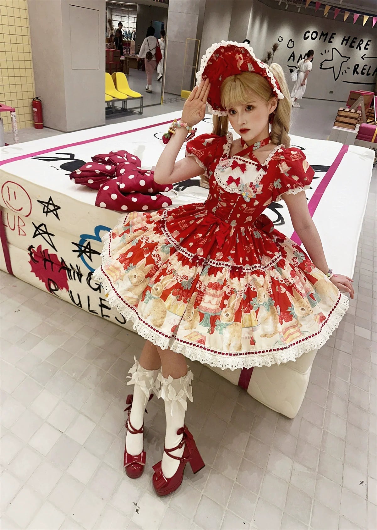 Dark Star Island - Honey Bunny Cake - Sweet Lolita JSK/OP/Strap SK/Shirt