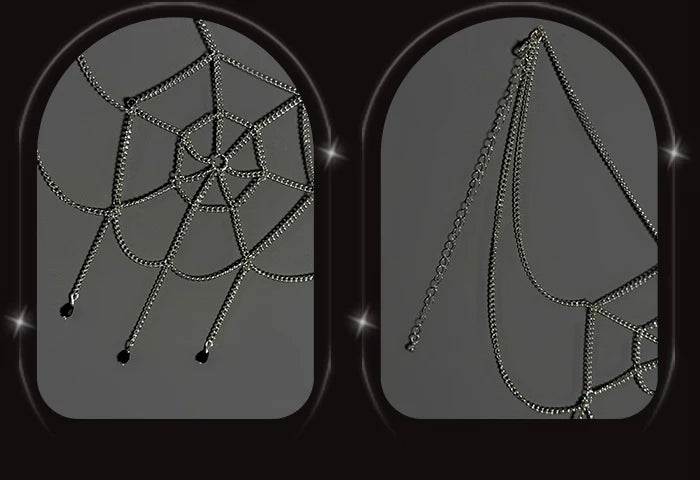 Alice Girl - Lolita Potion - Gothic Lolita Accessory Spider Web Lolita Waist Chain
