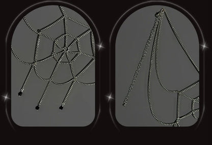 Alice Girl - Lolita Potion - Gothic Lolita Accessory Spider Web Lolita Waist Chain
