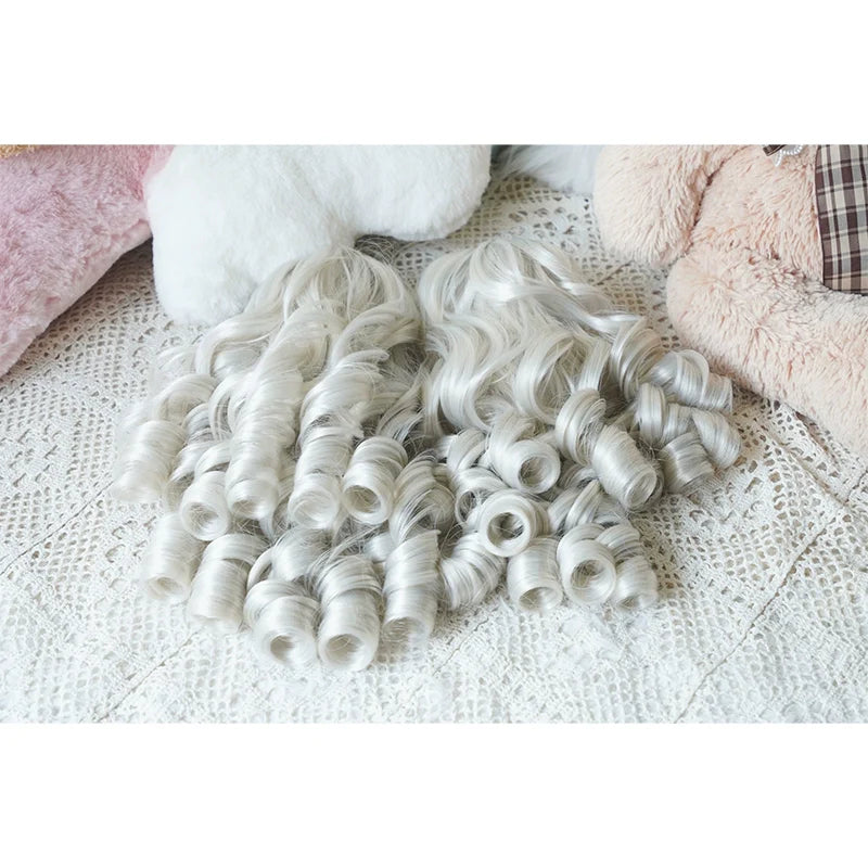 Imperial Tea - Solid Lolita Bob Wig With Detachable Curl Ponytail