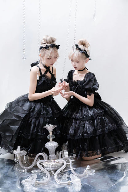 MEEKWIND - Miss Flora - Light Bridal Lolita Dress Gauze OP and JSK