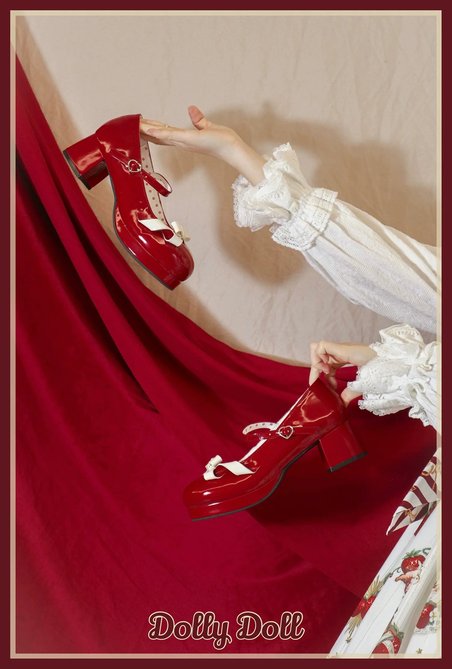 Dolly Doll - Lovers' Gift - Round Toe Middle Heel Mary Jane Lolita Shoes