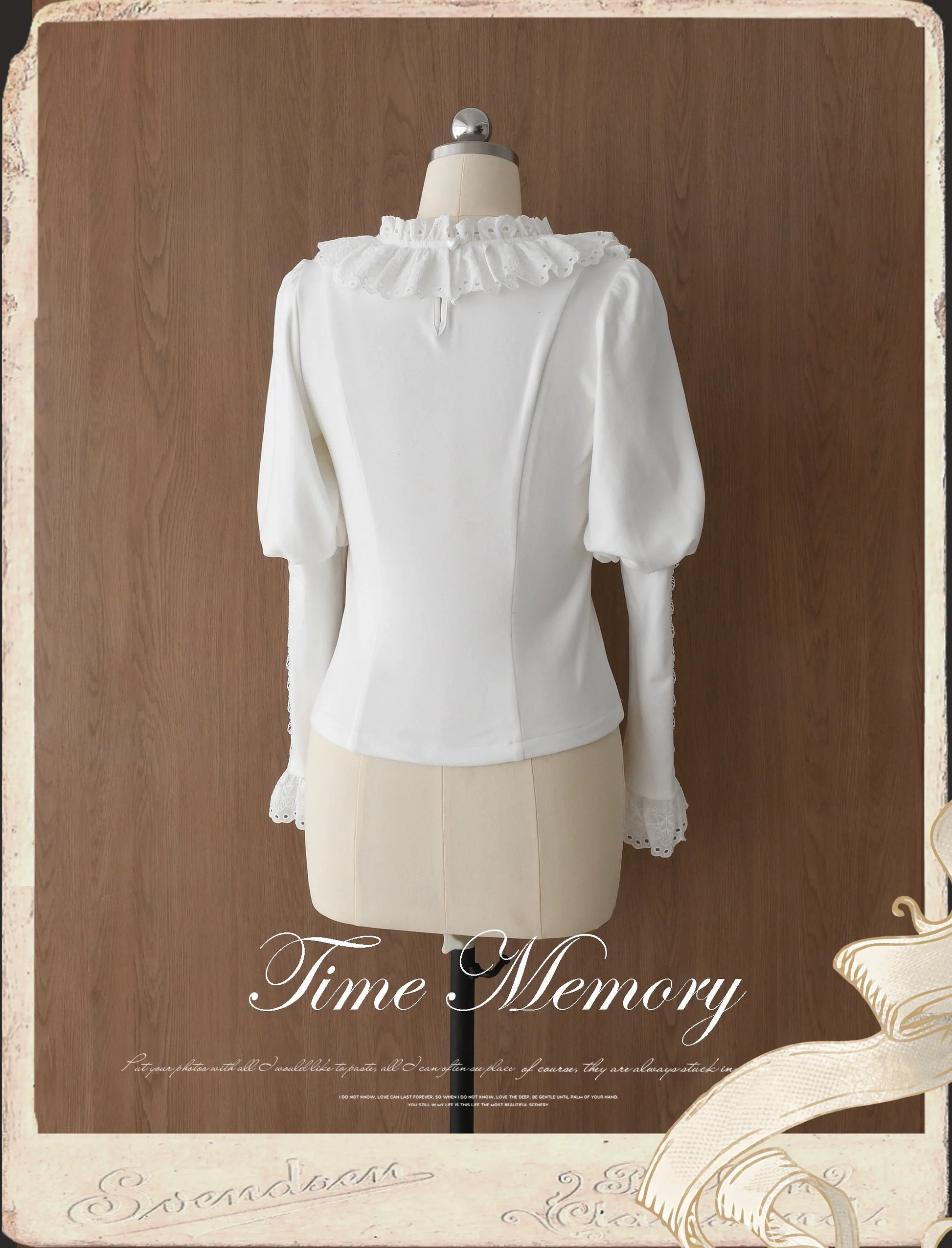 Time Memory - Cozy and Warm - Elegant Lolita Shirt Slimming Mutton Sleeves Blouse