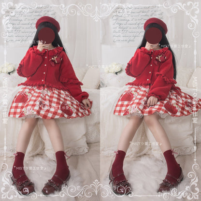 MIST - Small Ointment - Sweet Lolita Thick Sweater Coat Puff Sleeve