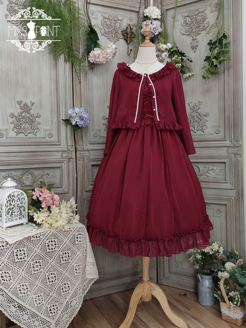 Miss point - Rhine Riverside - French Vintage Chiffon Lolita JSK