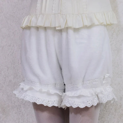 DMFS Lolita - Winter Lolita Fleece Bloomer Plush Lolita Homewear