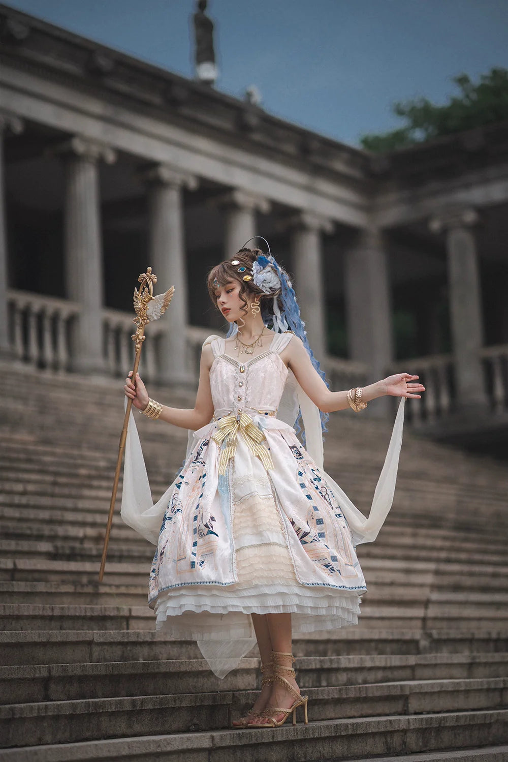 Miss Point - Dusk Best - Egyptian Lolita Dress Set Gorgeous JSK