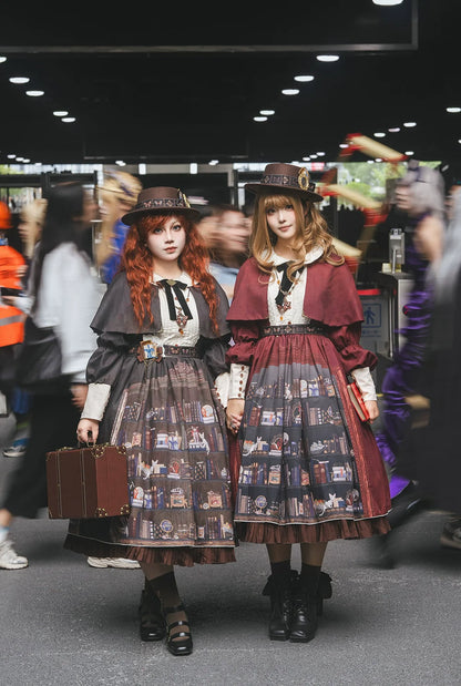 Miss Point - German Bookshelf - Classic Lolita OP Dress & Detachble Cape
