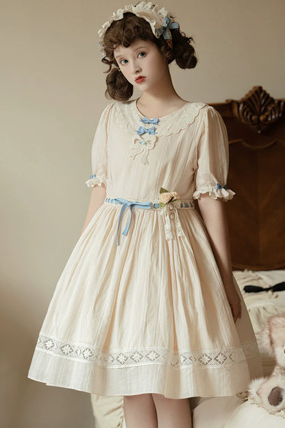 Miss Point - Customized Elegant Lolita OP Dress Cute Daily Girl Short Lolita Dress