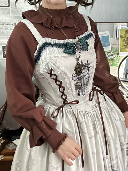 Forest Fluorescent Carps - Sweet Lolita Sweater Autumn and Winter Lolita Inner Wear