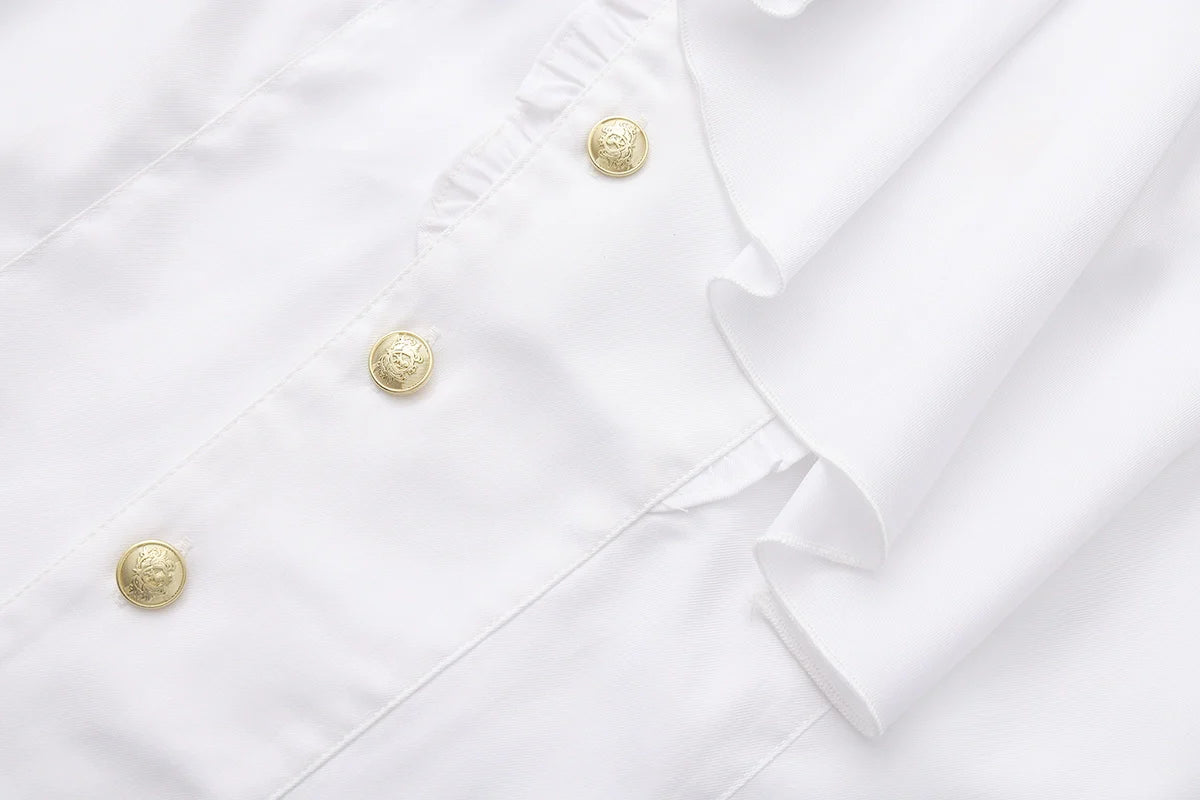 Immortal Thorn - Retro Ouji Lolita Blouse, Detachable Jabot