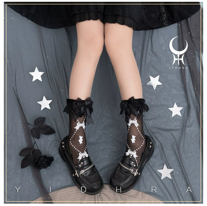 Yidhra - Bear Gummy and Milk Candy Bunny - Sweet Lolita Short Socks Lovely Socks