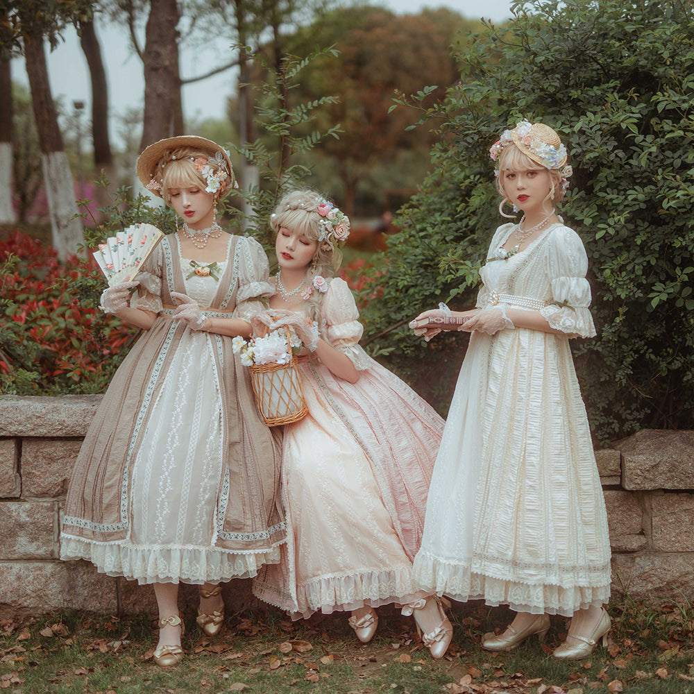 Miss Point - The Sally Gardens - Elegant Lolita Lotus Sleeves OP Dress