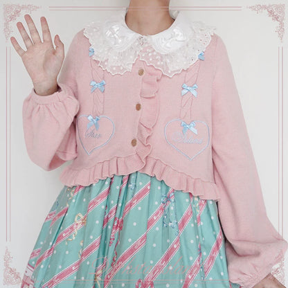 Dark Star Island - Sugar Frost - Sweet Lolita Cardigan Knit Embroidered Sweater