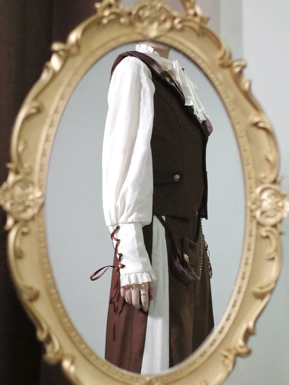 Letters from Unknown Star - Pirate Guide - Vintage Lolita Suit Vest JSK Dress