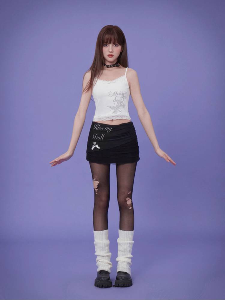 Mesh print shorts【s0000008882】