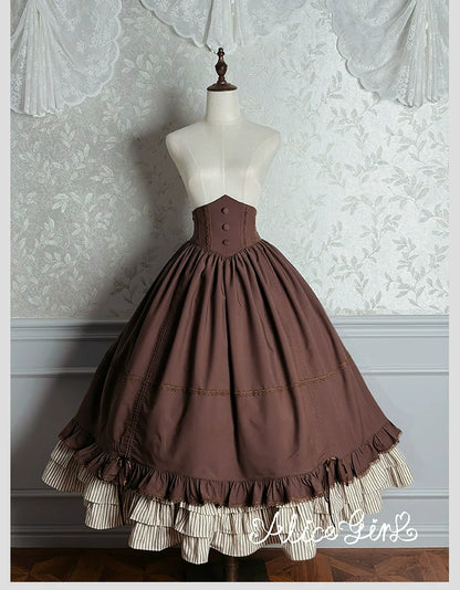 Alice Girl - Duke of Victoria - Classic Lolita SK & Overskirt Set