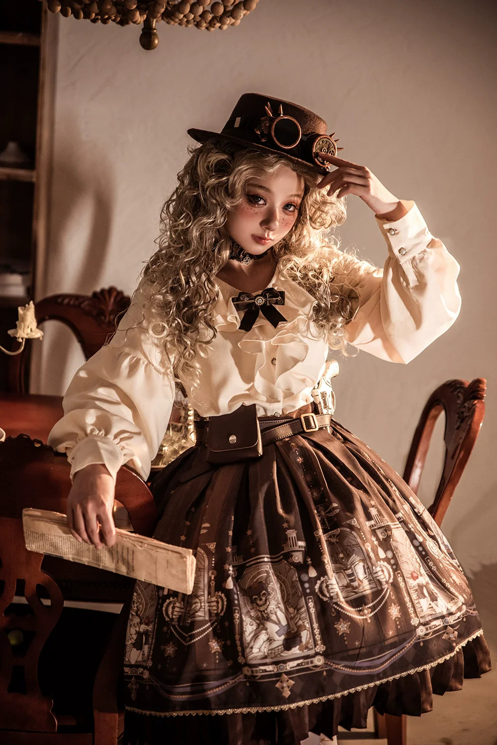 Miss Point - Demon Hunter's Diary - Gothic Lolita PU Leather Vest