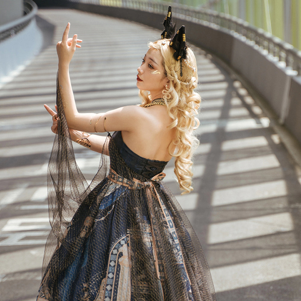 Miss Point - Dusk Bester - Egyptian Lolita Brooch Waistband Shawl