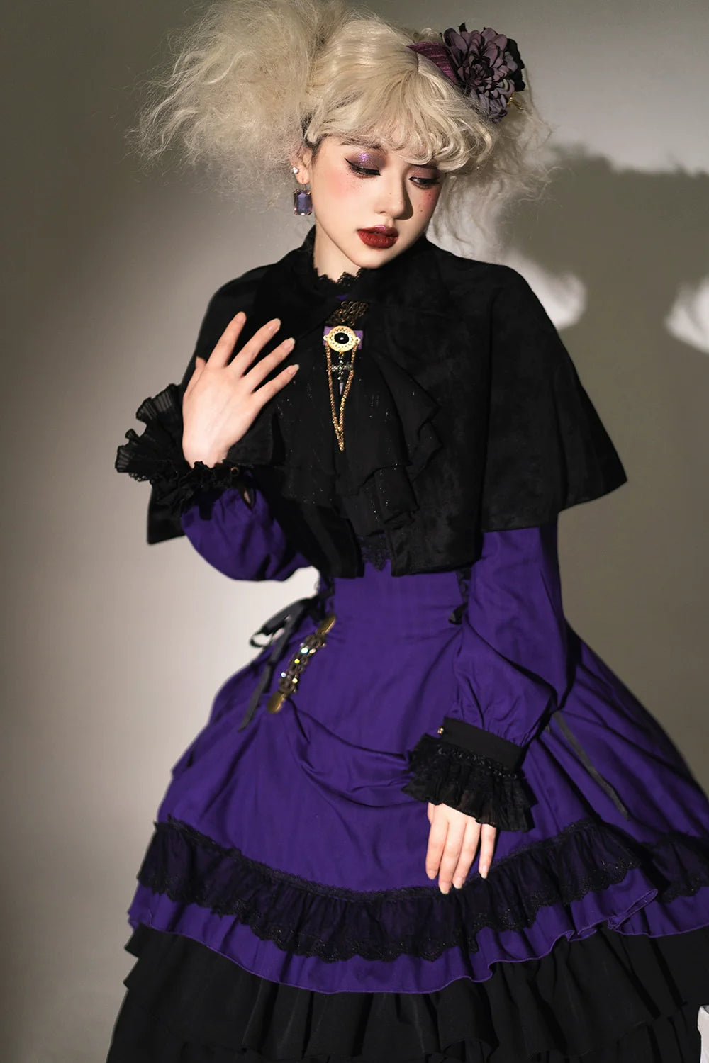 Miss Point - Perintz Manor - Gothic Lolita OP Long Sleeve Retro Lolita Dress