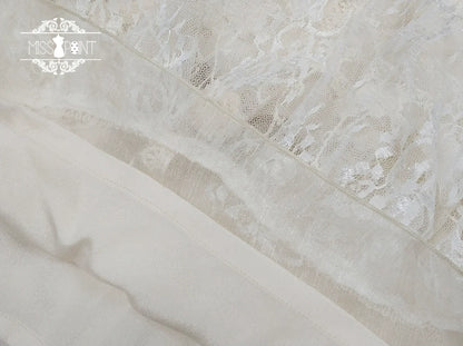 Miss Point - Dawn Girl - Reto Elegant lolita OP Dress Lace Long Sleeve