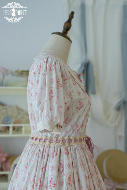 Miss Point - Happy Summer Elegant Lolita Floral OP Dress