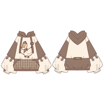 Piggy Bun - Famous Detective Goose - Retro Lolita Hoodie