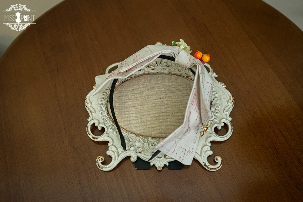 Miss Point - Forest Lolita Small Straw Hat Clip KC Accessory