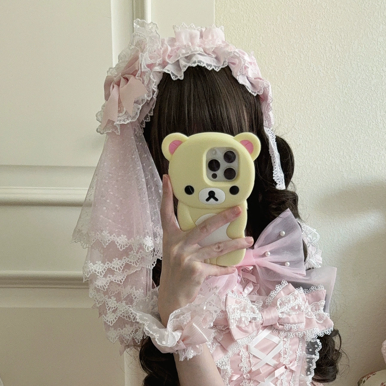 Sugar Girl - Velvet Sweetheart - Doll-like Sweet Lolita Jumper Dress, Bow Accents