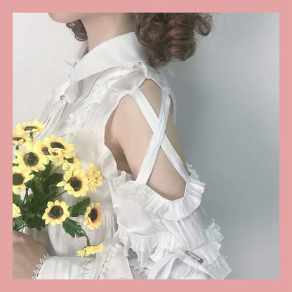 OCELOT - Lolita Blouse Yuelong Poem Long Sleeve Inner Shirt