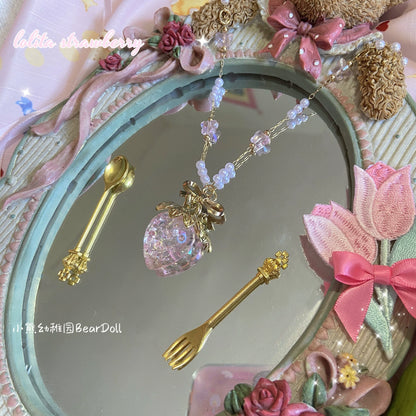 Bear Doll - Sweet Lolita Necklace Strawberry Charlotte Necklace