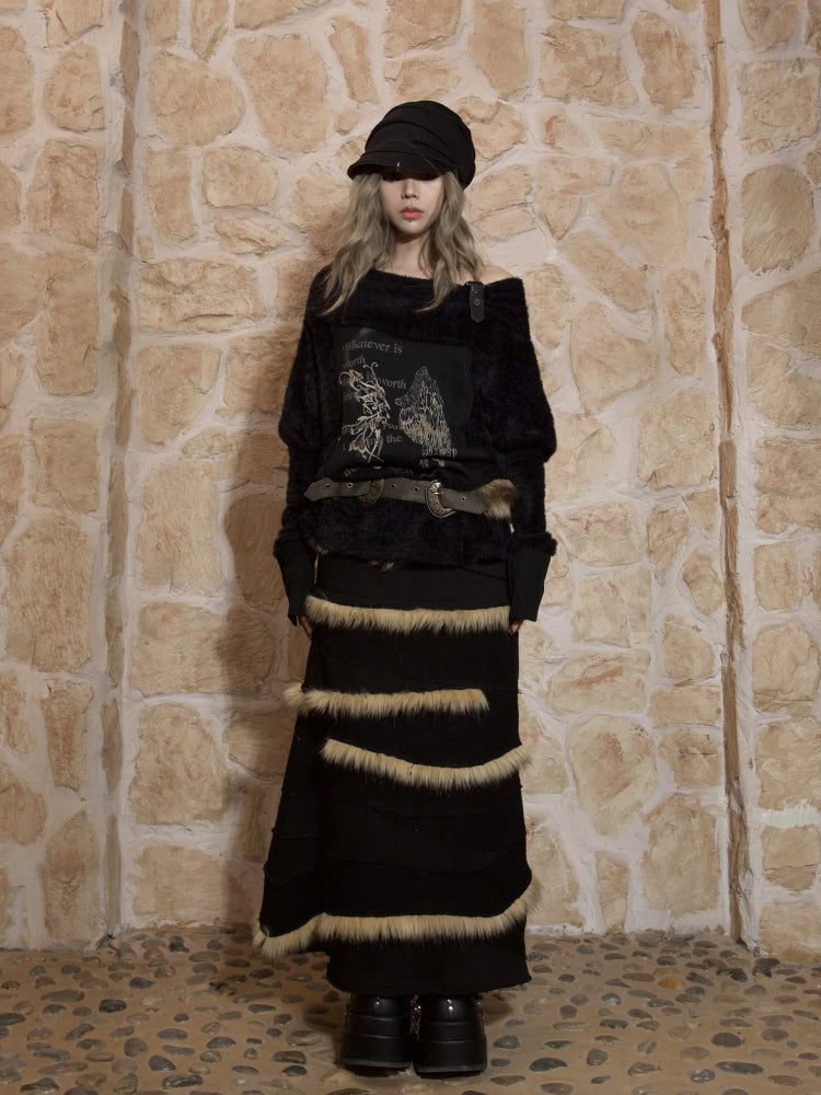 Original fur skirt【s0000005677】