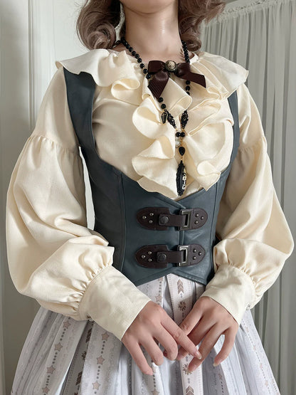 Miss Point - Demon Hunter's Diary - Gothic Lolita PU Leather Vest