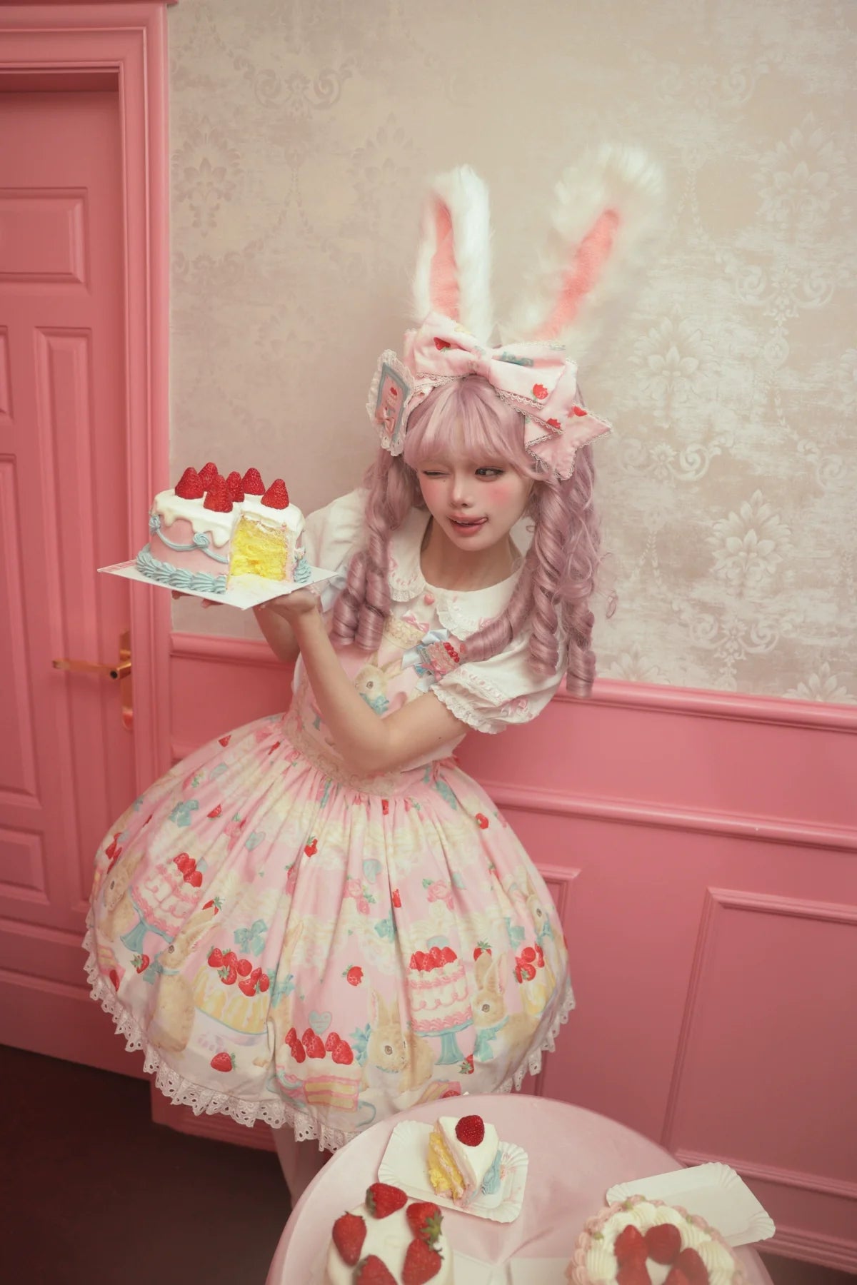 Dark Star Island - Honey Bunny Cake - Sweet Lolita JSK/OP/Strap SK/Shirt