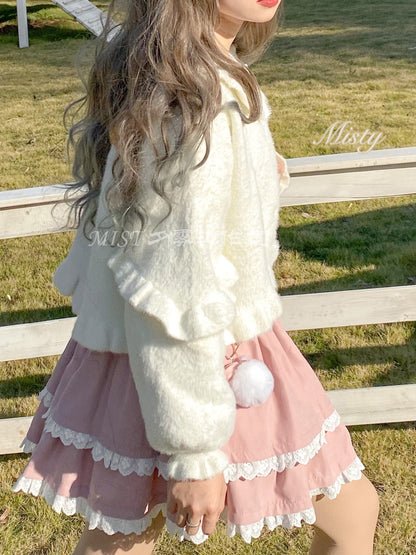 MIST - Small Ointment - Sweet Lolita Thick Sweater Coat Puff Sleeve
