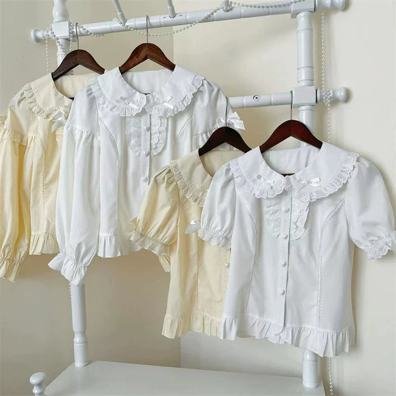 Sugar Girl - Kawaii Lolita Shirt, Peter Pan Collar