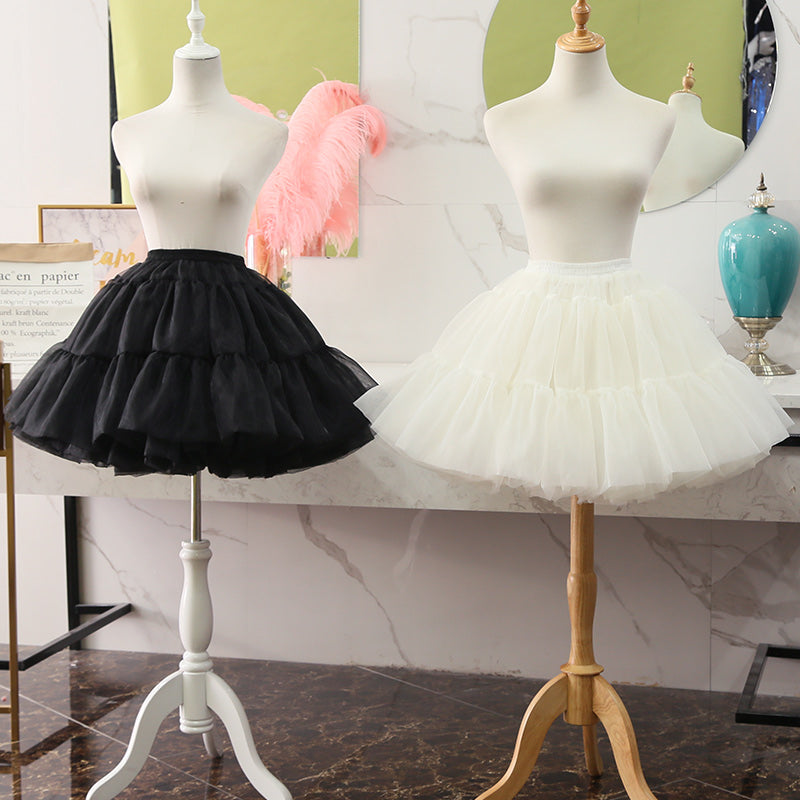 Manyiluo - Daily Lolita Yarn Pannier Hoopless Petticoat