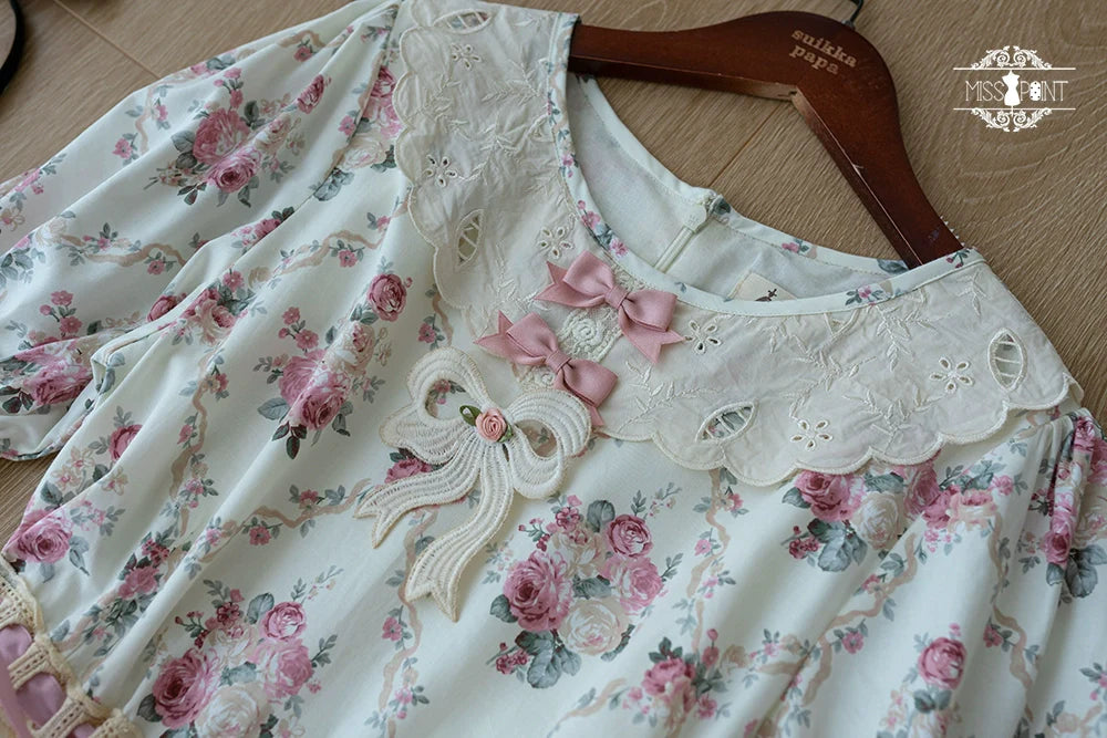 Miss Point - Customized Elegant Lolita OP Dress Cute Daily Girl Short Lolita Dress