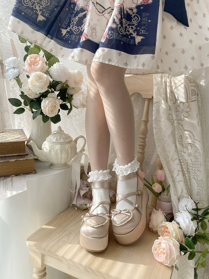 MODO - Deep Sleep Dream - Kawaii Lolita Shoes Muffin Platform Round Toe