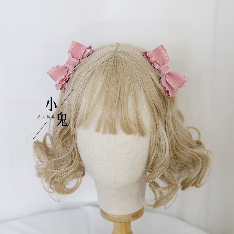 Xiaogui - Cute Lolita Headwear Ponytail Hairclips Daily Lolita Accessories