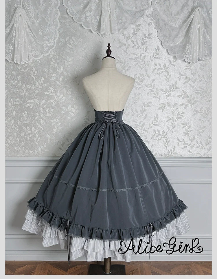 Alice Girl - Duke of Victoria - Classic Lolita SK & Overskirt Set