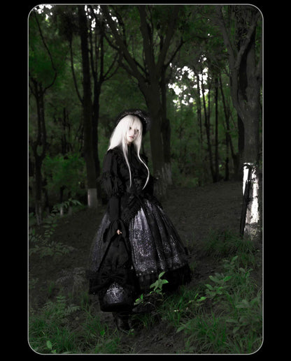 Susin Lolita - Bone-Eroded Butterfly - Gothic Lolita JSK & SK Set