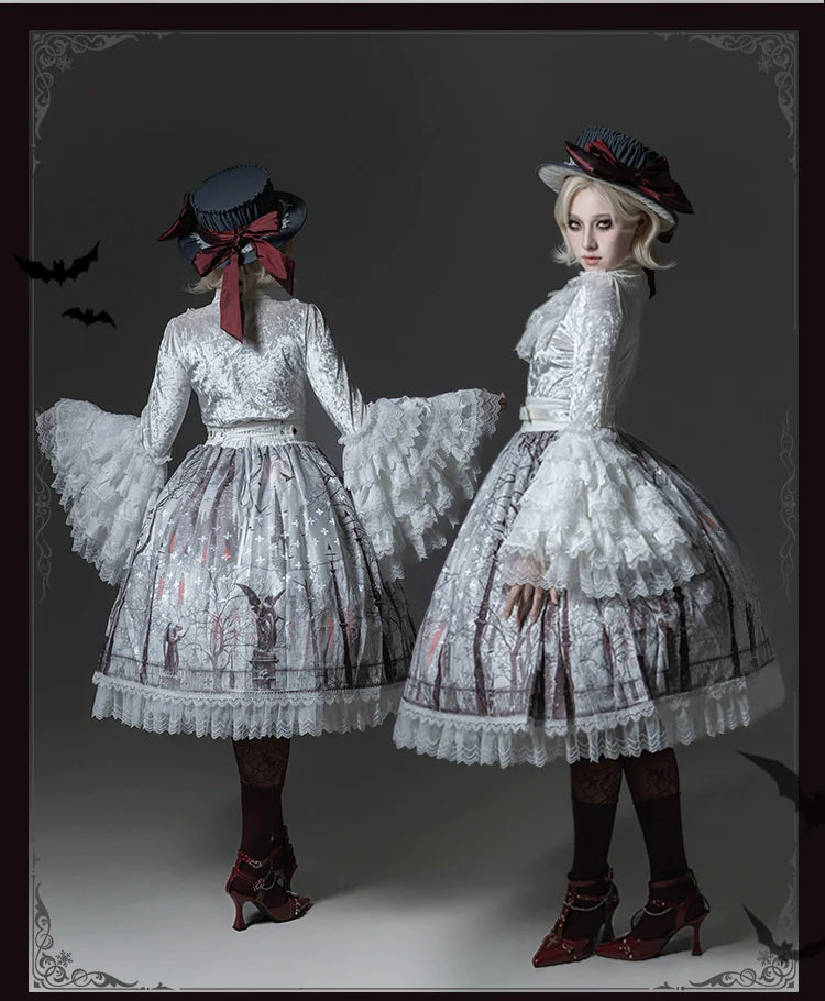 TALEBRINGER - The Sanguivorous Clan 2.0 - Gothic Lolita Coat, Blouse & SK
