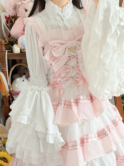 Twilight Zone - Gorgeous Sweet Lace Lolita Shirt, Hime Sleeve