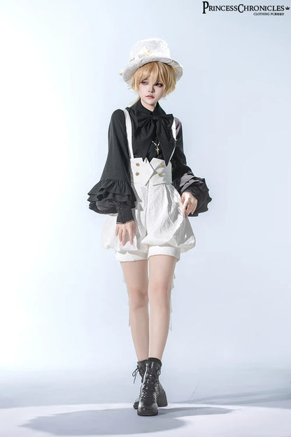 Princess Chronicles - Doll - Ouji Lolita Pink Blouse & White Shorts