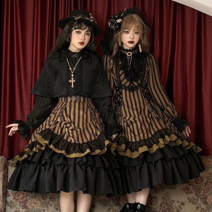 Miss Point - Perintz Manor - Gothic Lolita OP Long Sleeve Retro Lolita Dress