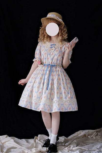 Miss Point - Customized Elegant Lolita OP Dress Cute Daily Girl Short Lolita Dress